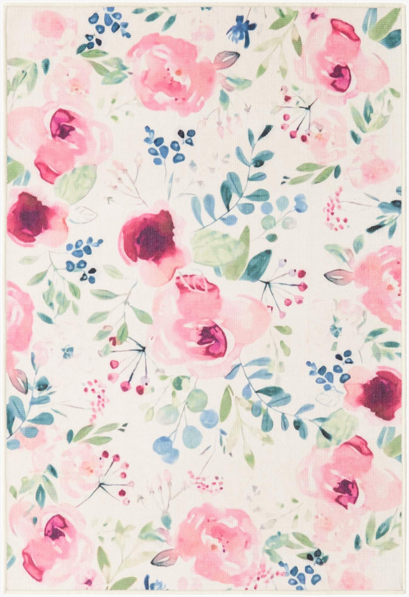  4' x 6'  Washable Jill Zarin Caribbean Barbados Indoor / Outdoor Rug