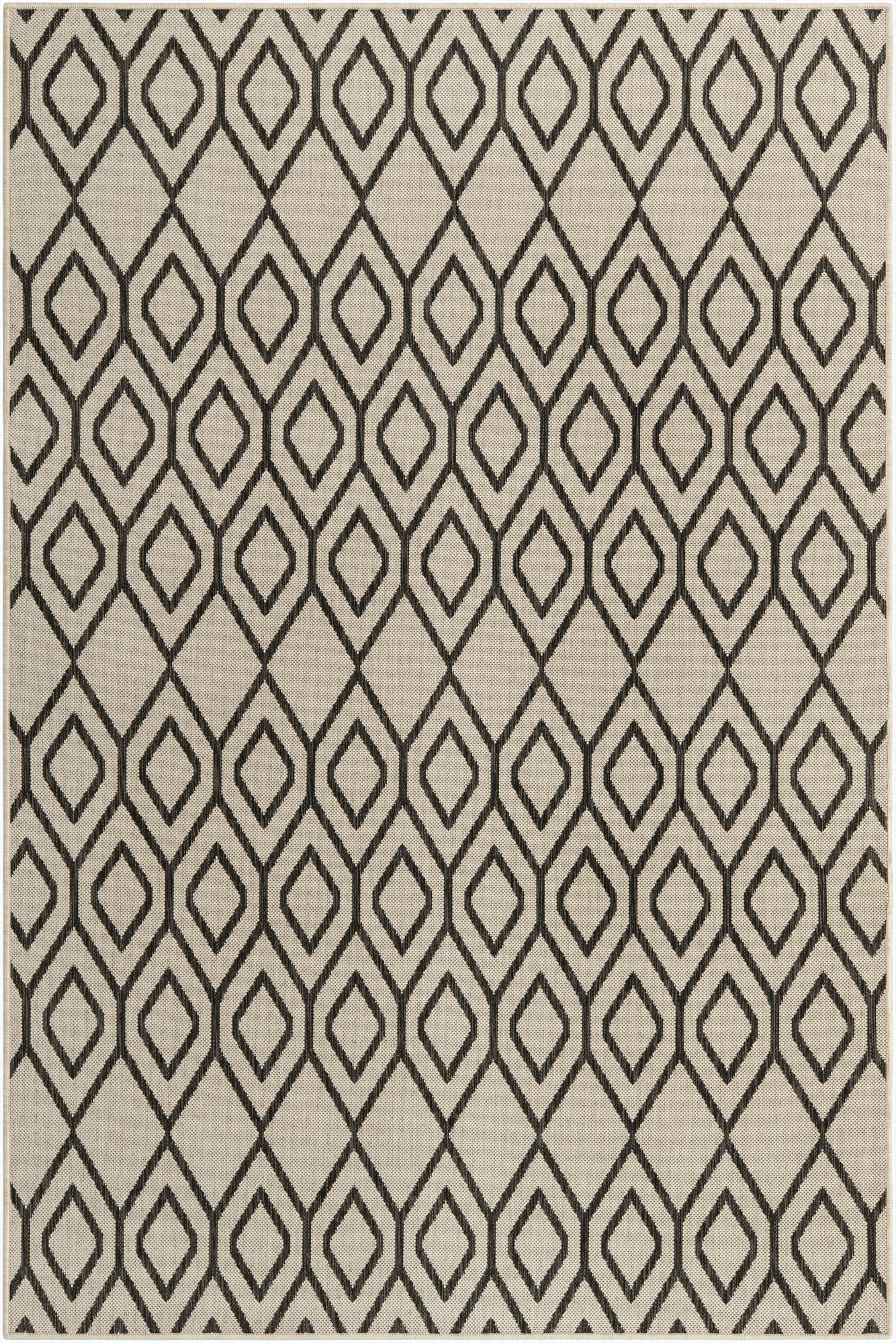  Custom Ivory  Washable Jill Zarin Indoor / Outdoor Rug