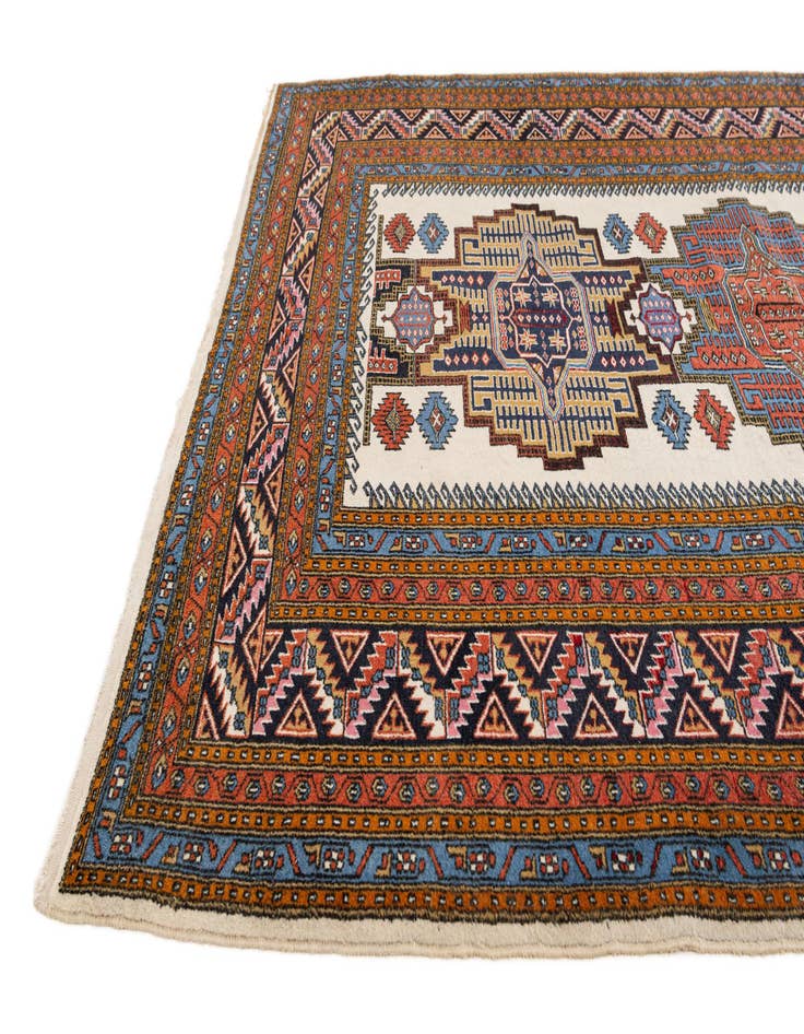 Detail image of  5' 2 x 7' 4  Hand Knotted Kars Wool Rug