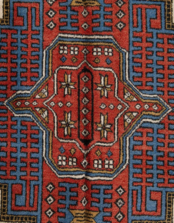 Detail image of  5' 2 x 7' 4  Hand Knotted Kars Wool Rug
