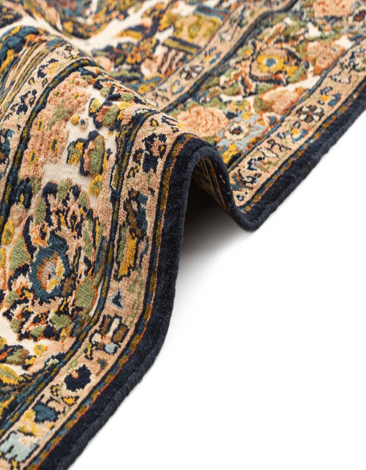 Detail image of  4' 3 x 6' 8  Hand Knotted Kashan Oriental Wool Rug