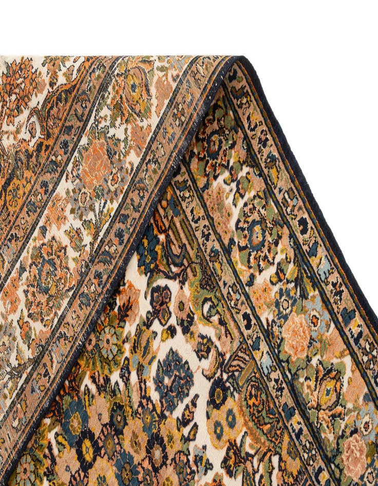 Detail image of  4' 3 x 6' 8  Hand Knotted Kashan Oriental Wool Rug