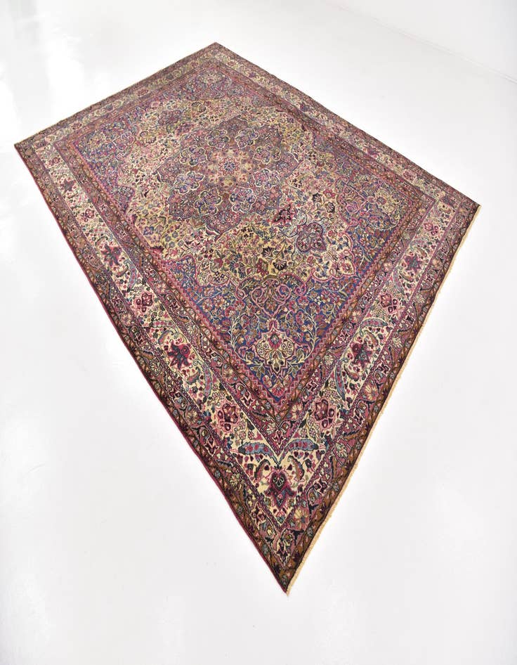 Detail image of  8' 9 x 11' 8  Hand Knotted Kashan Persian Wool Rug