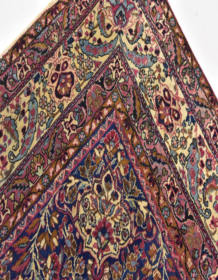 Detail image of  8' 9 x 11' 8  Hand Knotted Kashan Persian Wool Rug