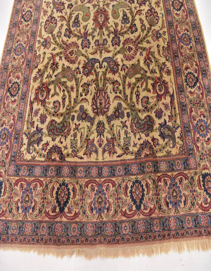 Detail image of  7' 3 x 10' 5  Hand Knotted Kashan Persian Wool Rug