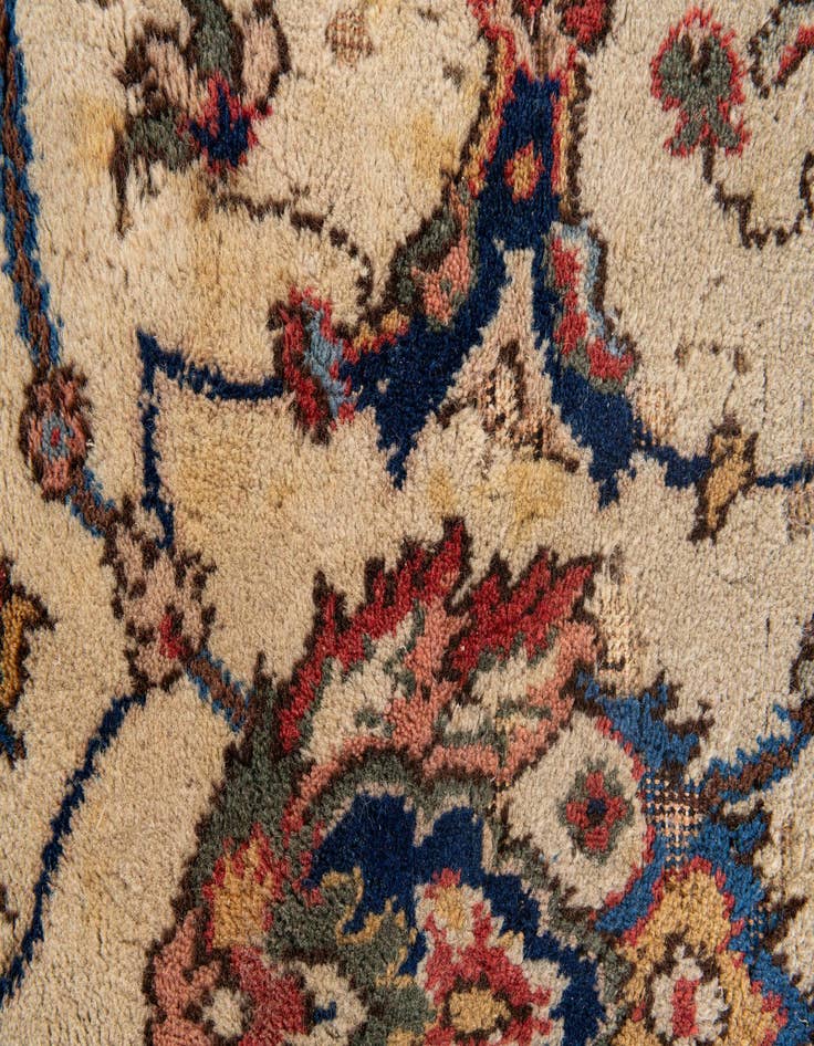 Detail image of  8' 8 x 11' 10  Hand Knotted Kashan Persian Wool Rug
