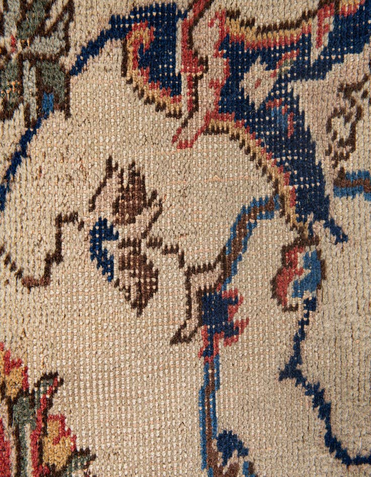 Detail image of  8' 8 x 11' 10  Hand Knotted Kashan Persian Wool Rug