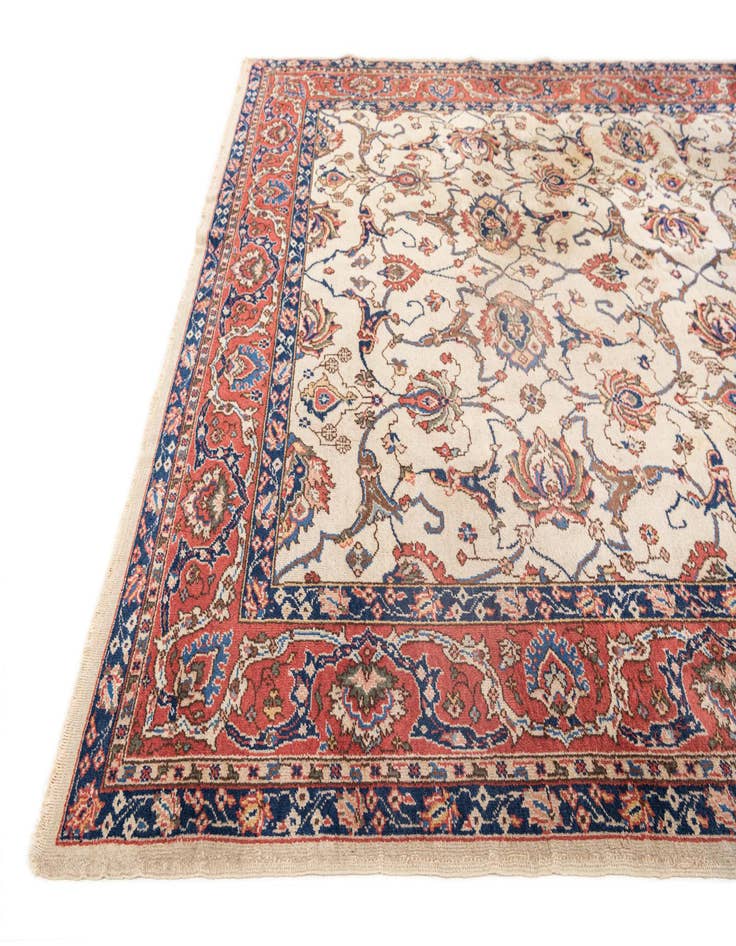 Detail image of  8' 8 x 11' 10  Hand Knotted Kashan Persian Wool Rug