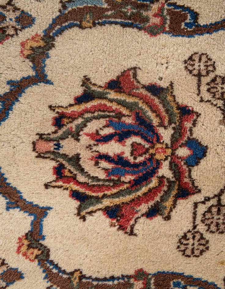 Detail image of  8' 8 x 11' 10  Hand Knotted Kashan Persian Wool Rug