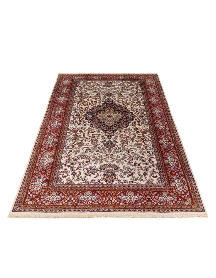 Detail image of  6' 10 x 10' 8  Hand Knotted Kashan Wool Rug