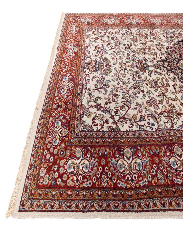 Detail image of  6' 10 x 10' 8  Hand Knotted Kashan Wool Rug