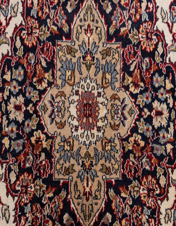Detail image of  6' 10 x 10' 8  Hand Knotted Kashan Wool Rug