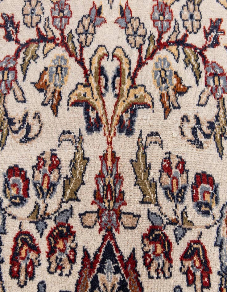 Detail image of  6' 10 x 10' 8  Hand Knotted Kashan Wool Rug