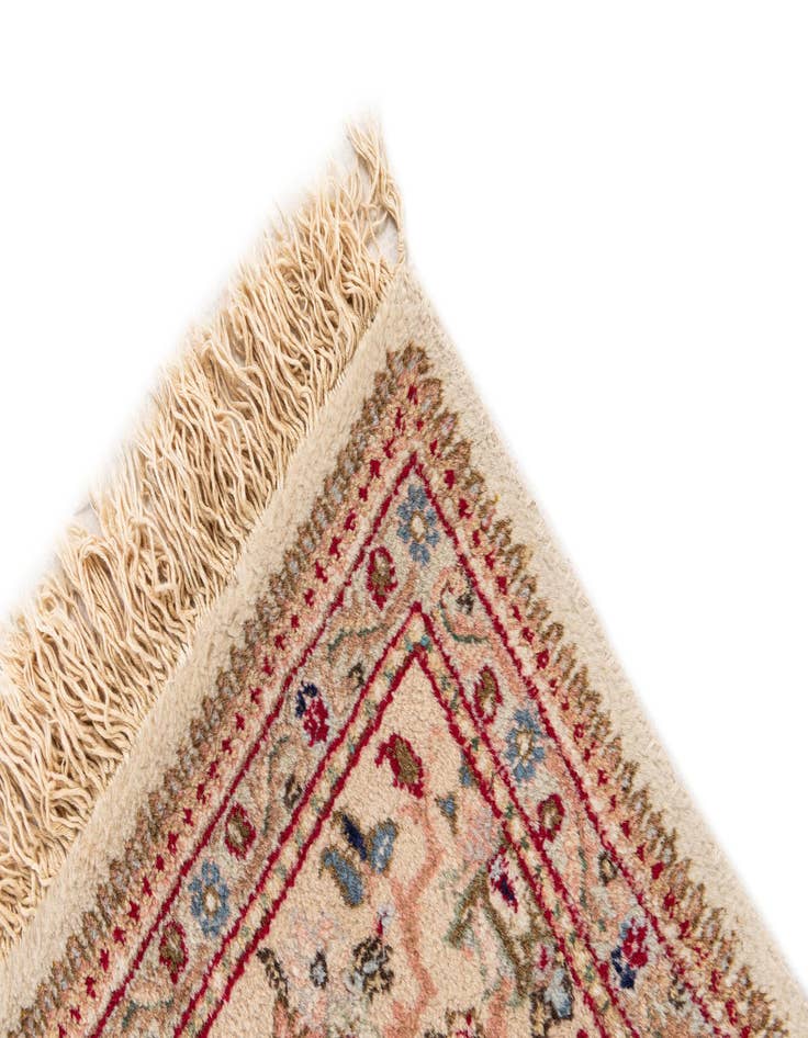 Detail image of  6' 4 x 9' 5  Hand Knotted Kashan Oriental Wool Rug