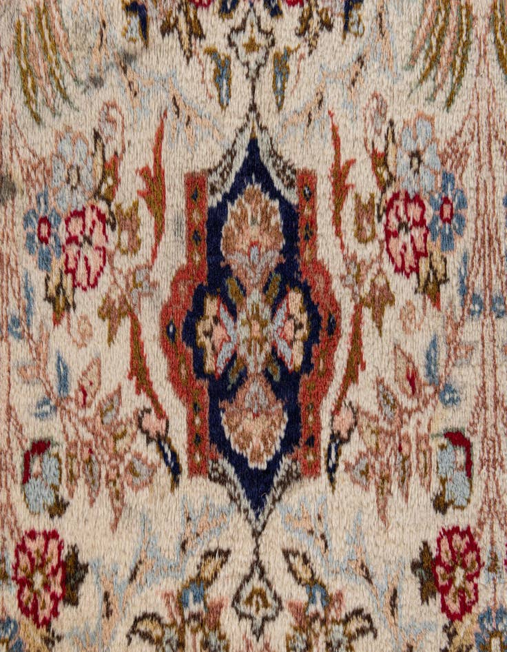 Detail image of  6' 4 x 9' 5  Hand Knotted Kashan Oriental Wool Rug