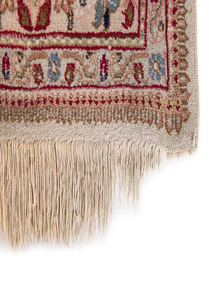 Detail image of  6' 4 x 9' 5  Hand Knotted Kashan Oriental Wool Rug