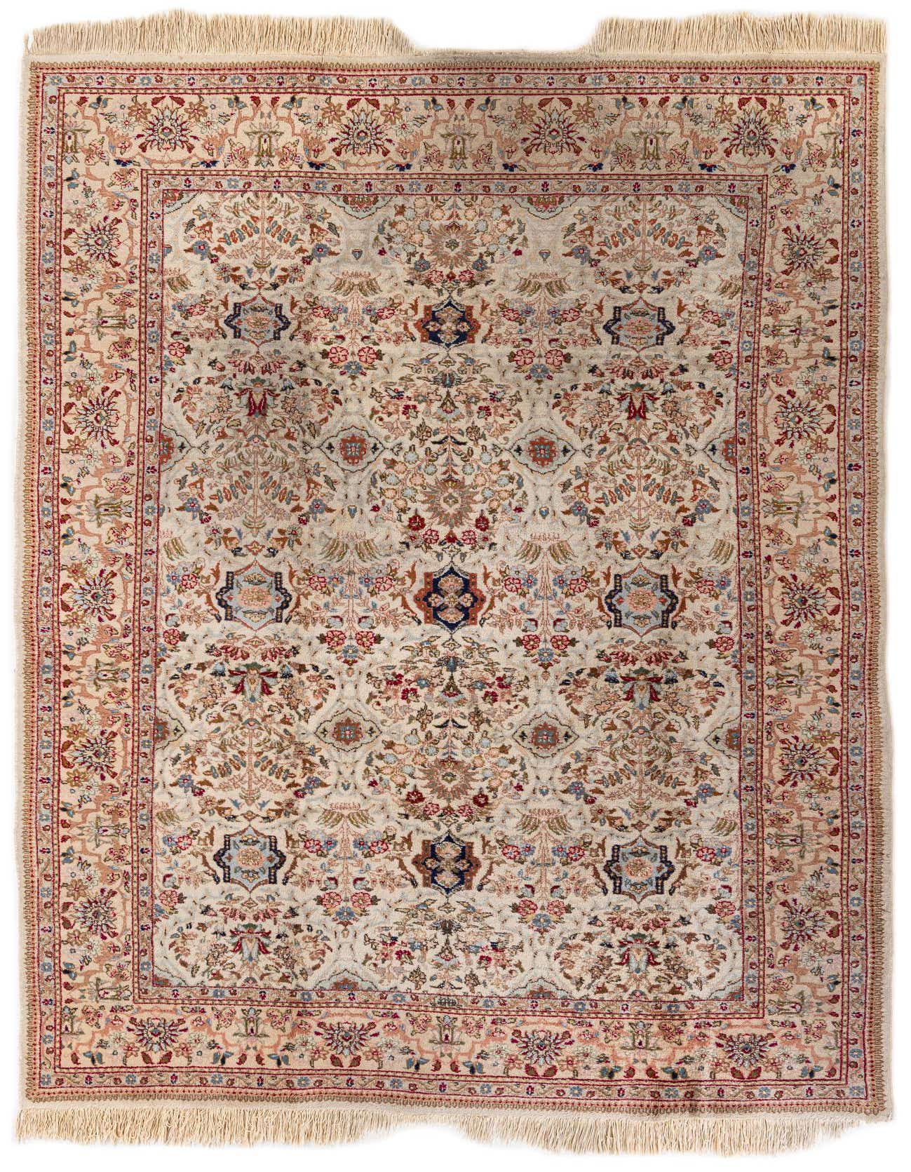 Primary image  6' 4 x 9' 5  Hand Knotted Kashan Oriental Wool Rug