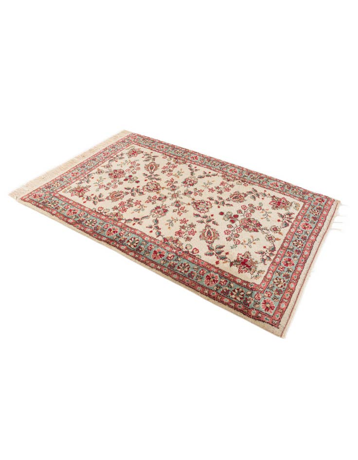 Detail image of  3' 3 x 4' 10  Hand Knotted Kashan Oriental Wool Rug