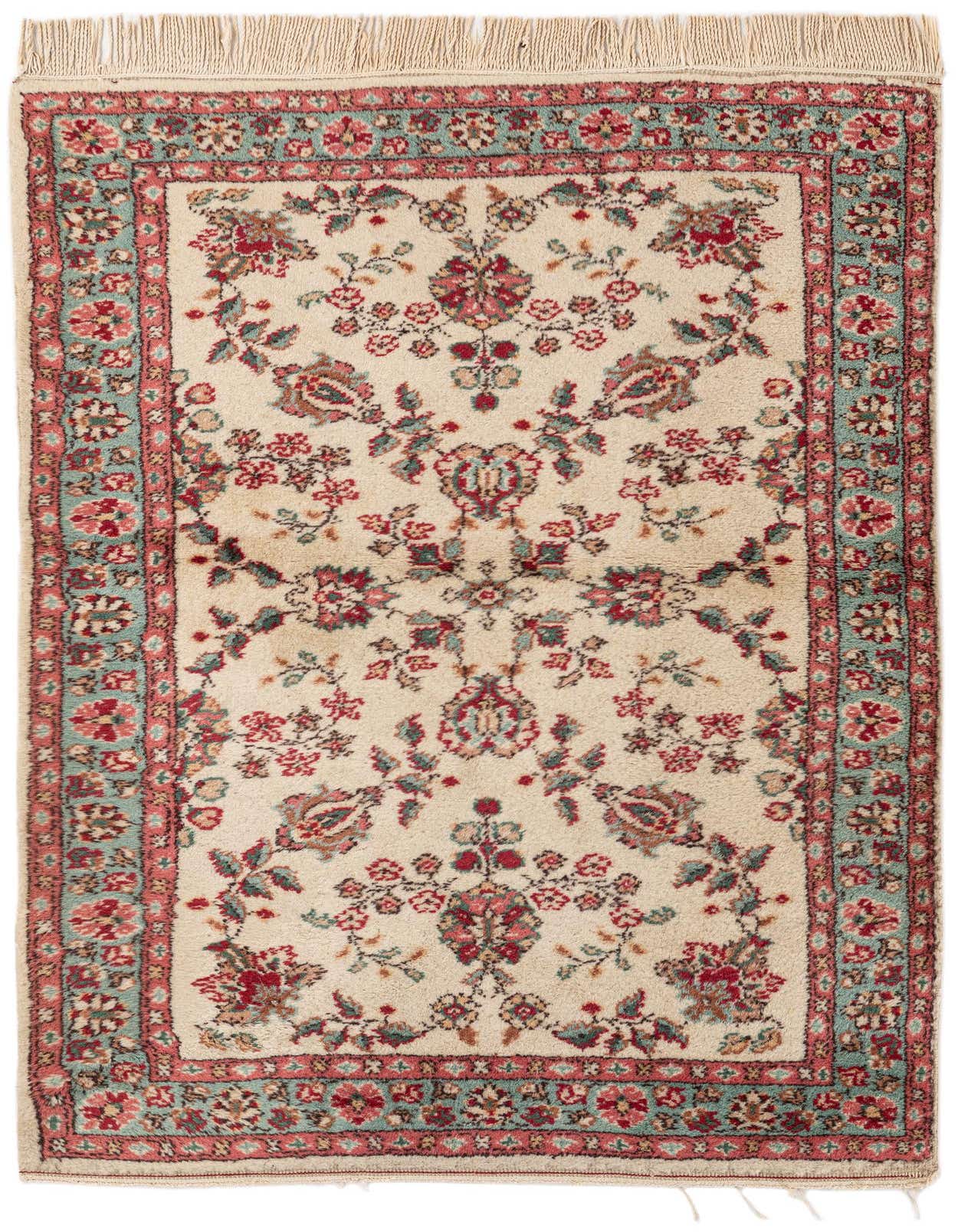 Primary image  3' 3 x 4' 10  Hand Knotted Kashan Oriental Wool Rug