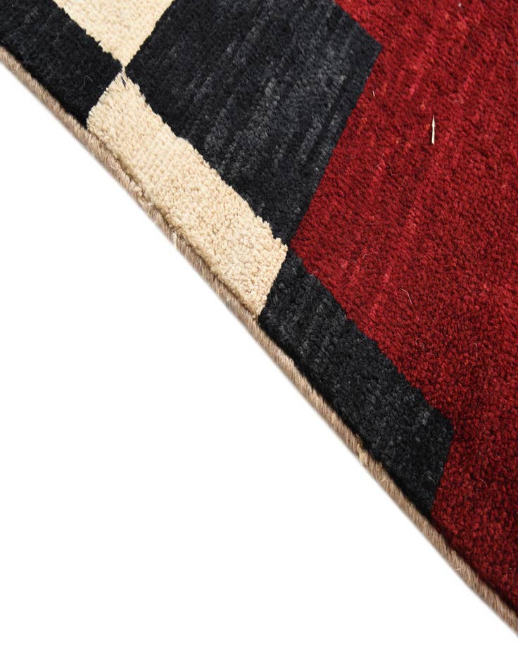 Detail image of  6' 9 x 9' 10  Hand Knotted Kashkuli Gabbeh Wool Rug