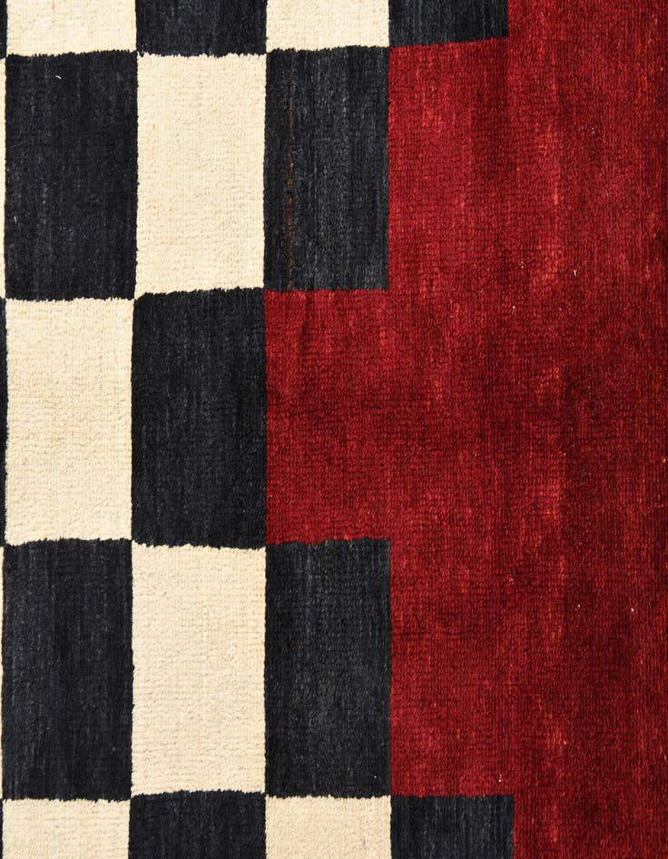 Detail image of  6' 9 x 9' 10  Hand Knotted Kashkuli Gabbeh Wool Rug