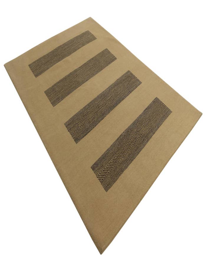 Detail image of  5' 7 x 8'  Hand Knotted Kashkuli Gabbeh Wool Rug