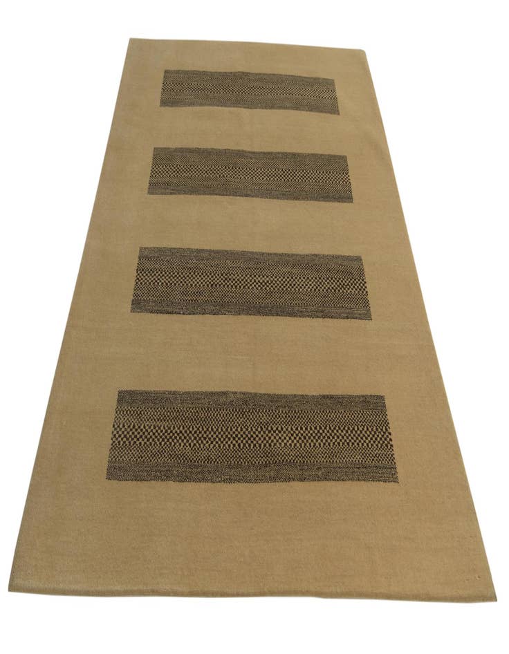 Detail image of  5' 7 x 8'  Hand Knotted Kashkuli Gabbeh Wool Rug