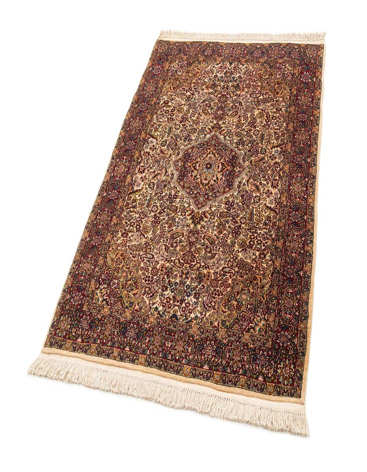 Detail image of  4' 2 x 5' 10  Hand Knotted Kashmir Wool Rug