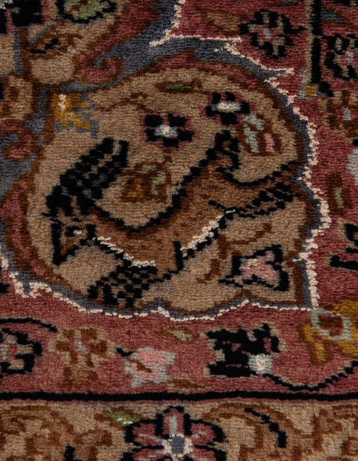 Detail image of  4' 3 x 5' 10  Hand Knotted Kashmir Oriental Rug