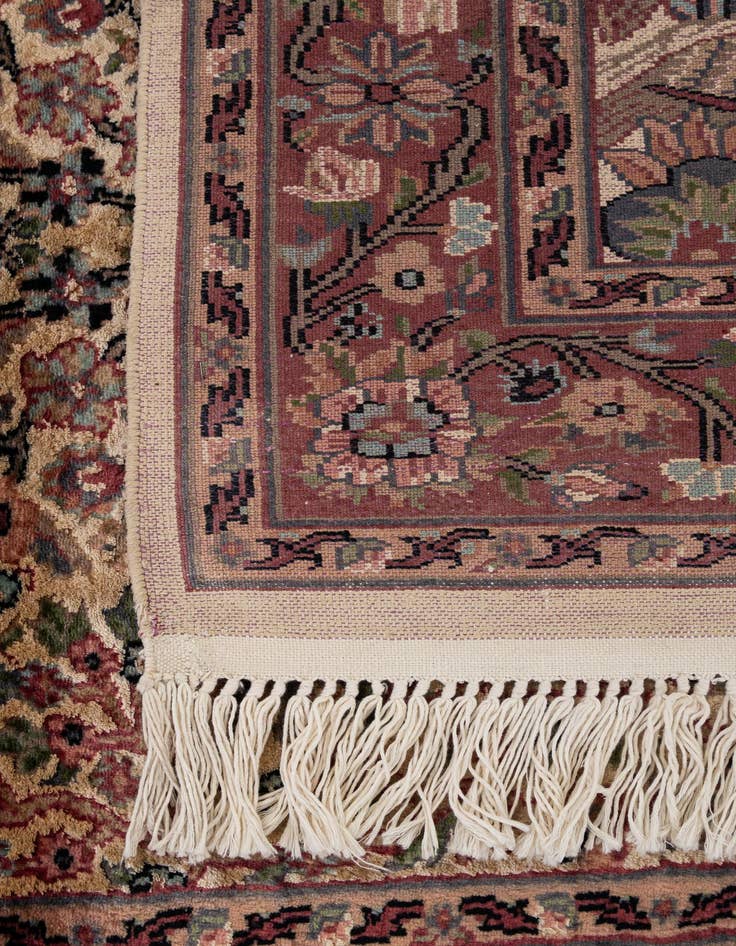 Detail image of  3' 1 x 5' 3  Hand Knotted Kashmir Oriental Rug