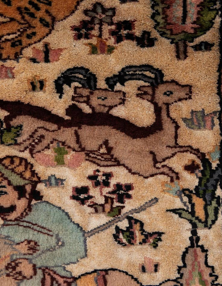 Detail image of  3' 3 x 5' 1  Hand Knotted Kashmir Oriental Rug