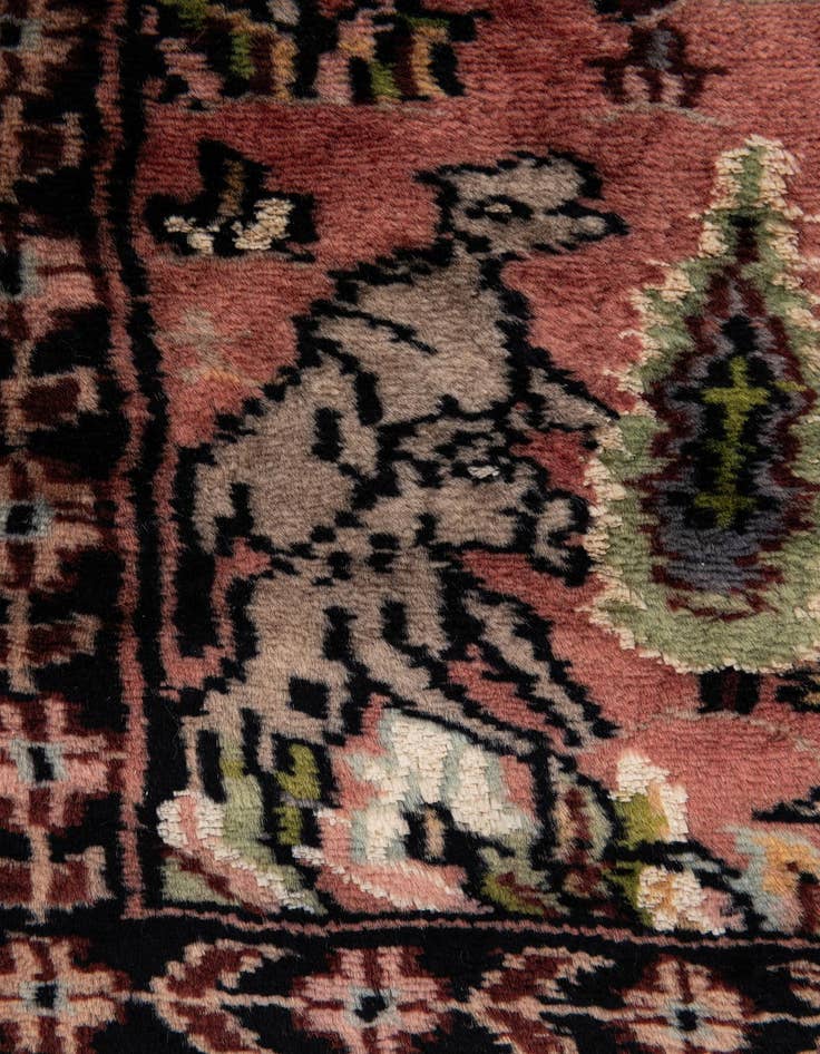 Detail image of  3' 3 x 5' 1  Hand Knotted Kashmir Oriental Rug