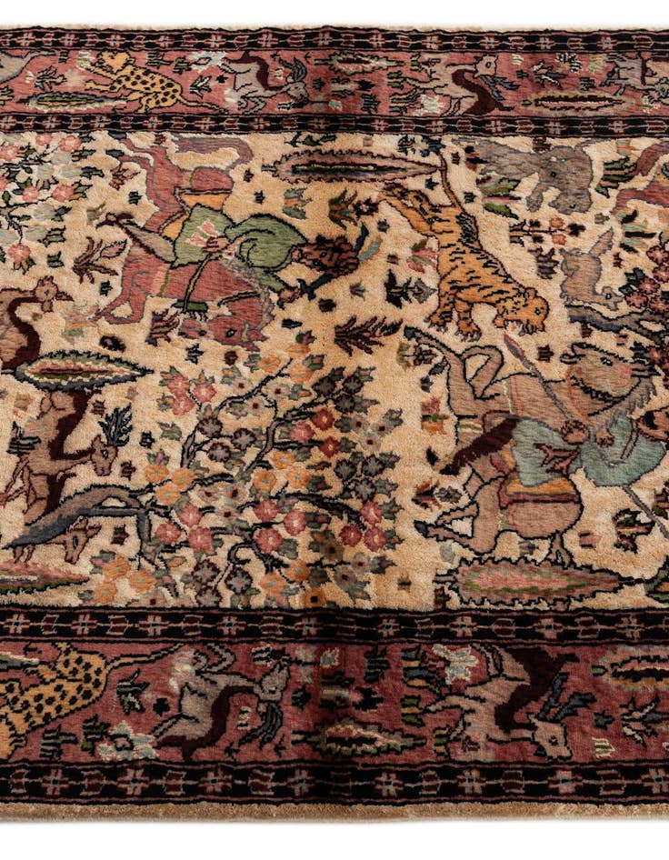 Detail image of  3' 3 x 5' 1  Hand Knotted Kashmir Oriental Rug