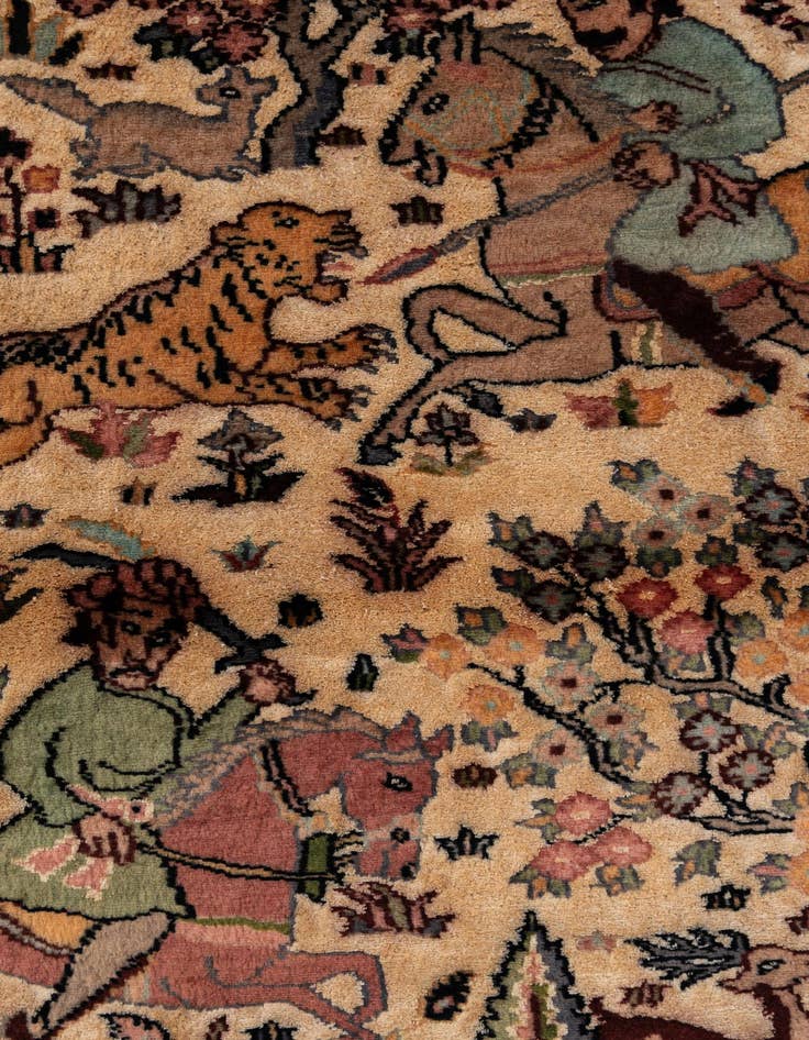 Detail image of  3' 3 x 5' 1  Hand Knotted Kashmir Oriental Rug
