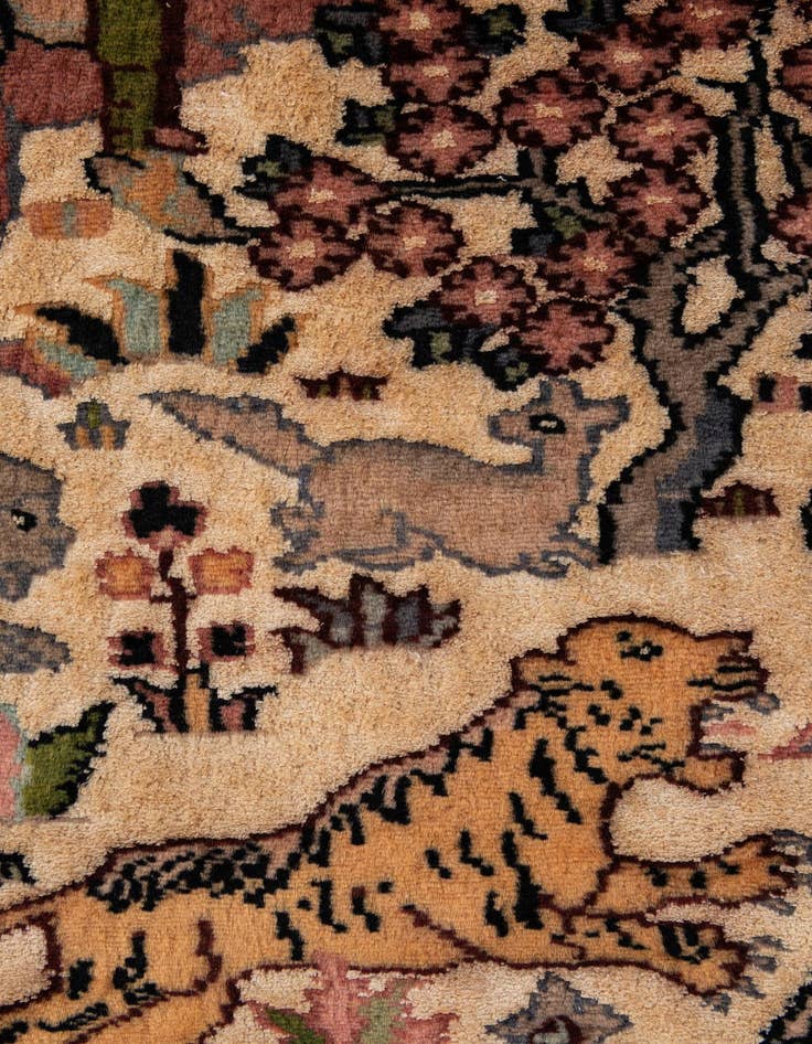 Detail image of  3' 3 x 5' 1  Hand Knotted Kashmir Oriental Rug