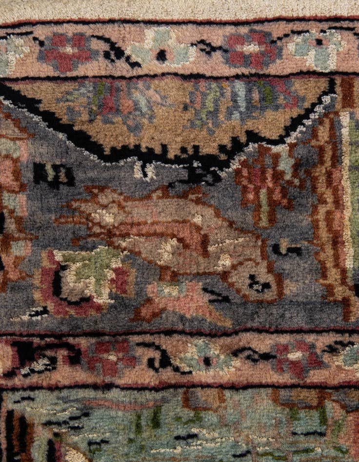 Detail image of  3' 2 x 5' 4  Hand Knotted Kashmir Rug