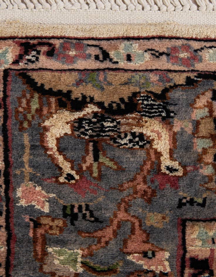 Detail image of  3' 2 x 5' 4  Hand Knotted Kashmir Rug