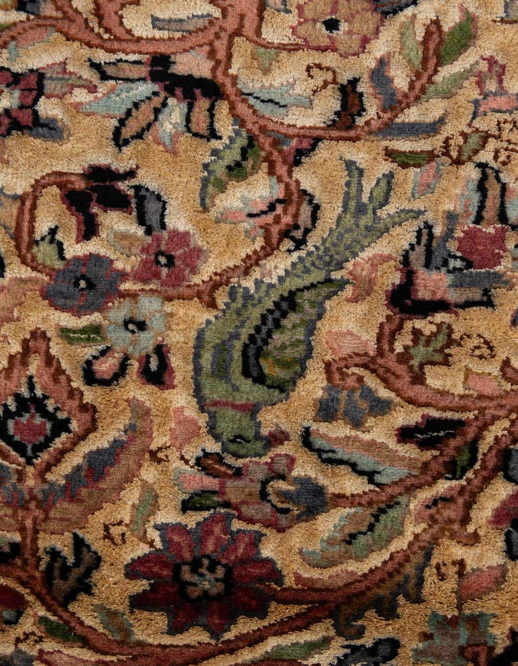 Detail image of  3' 2 x 5' 4  Hand Knotted Kashmir Rug