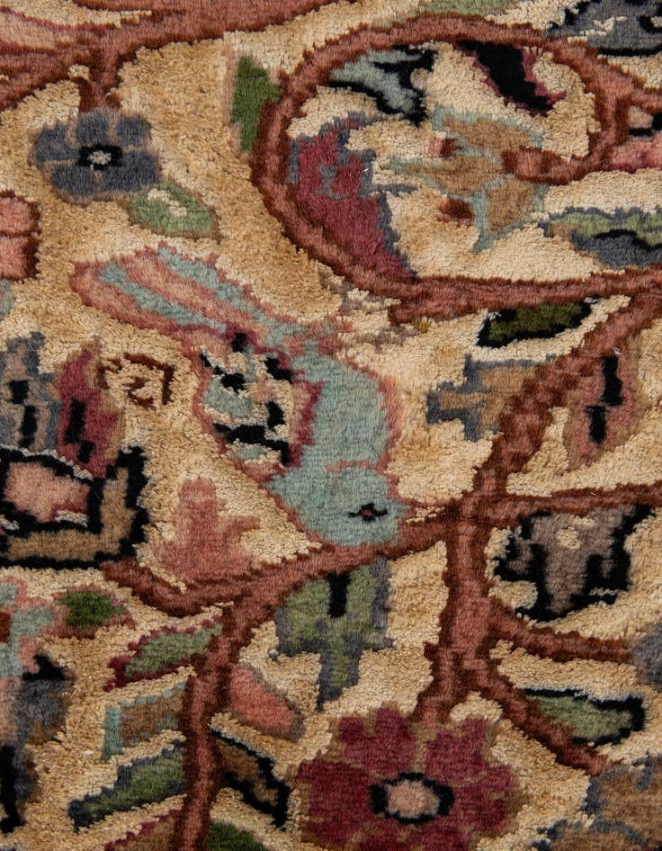 Detail image of  3' 2 x 5' 4  Hand Knotted Kashmir Rug