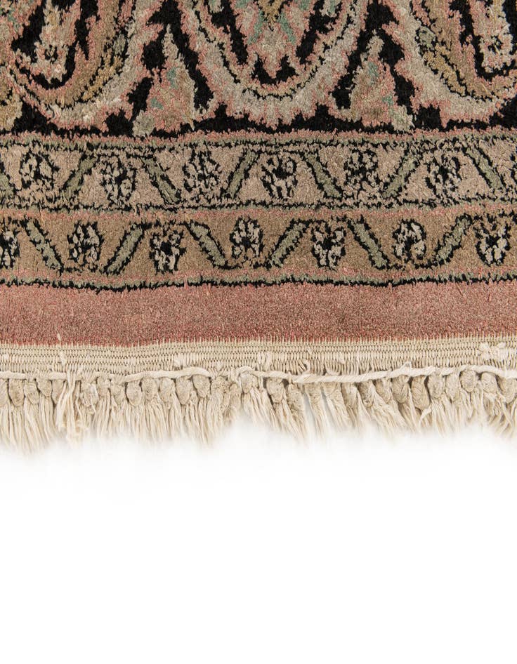 Detail image of  4' 1 x 6' 2  Hand Knotted Kashmir Wool Rug