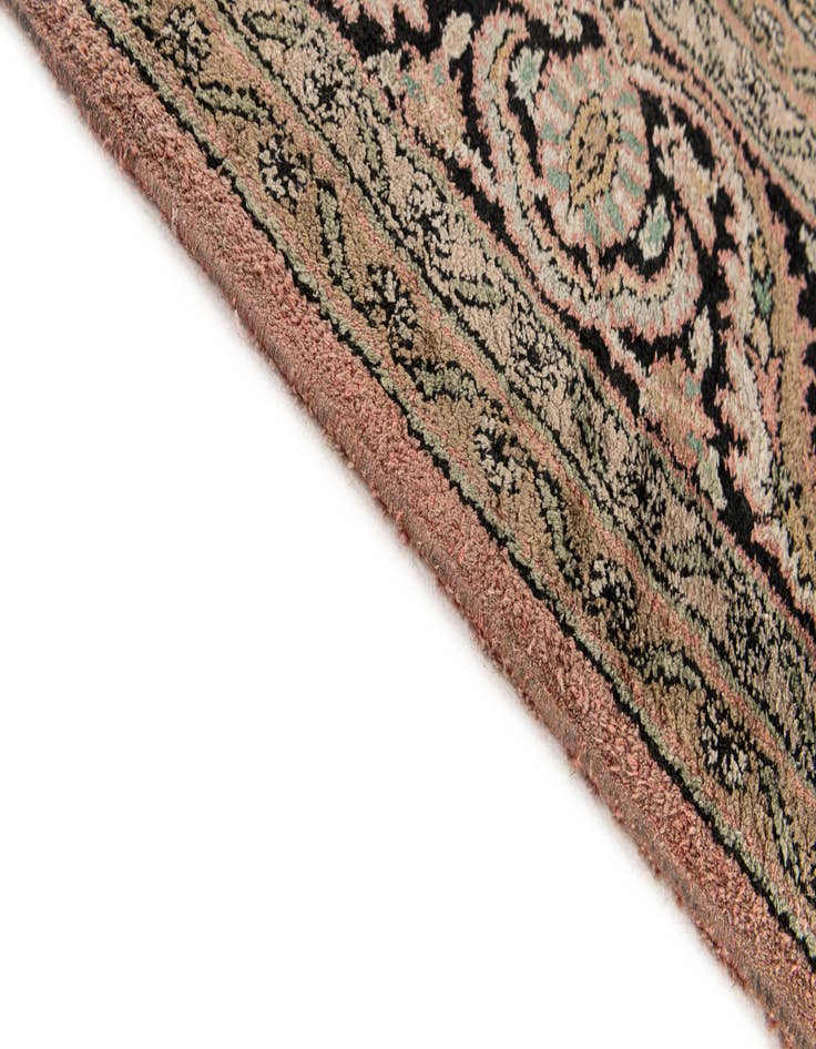 Detail image of  4' 1 x 6' 2  Hand Knotted Kashmir Wool Rug