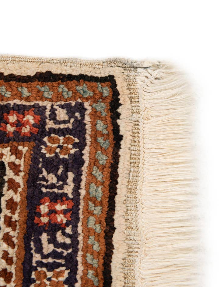 Detail image of  3' x 4' 4  Hand Knotted Kashmir Oriental Wool Rug