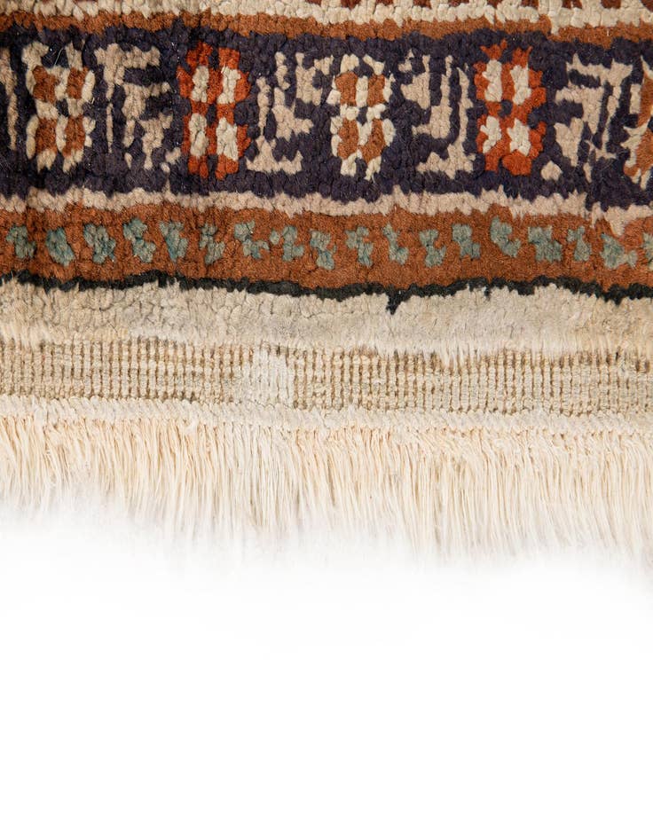 Detail image of  3' x 4' 4  Hand Knotted Kashmir Oriental Wool Rug