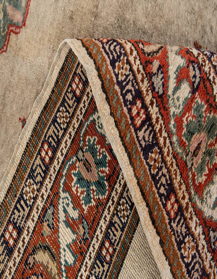 Detail image of  3' x 4' 4  Hand Knotted Kashmir Oriental Wool Rug