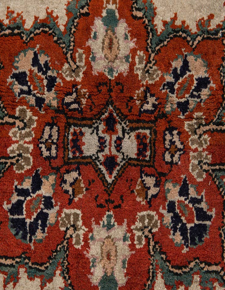 Detail image of  3' x 4' 4  Hand Knotted Kashmir Oriental Wool Rug