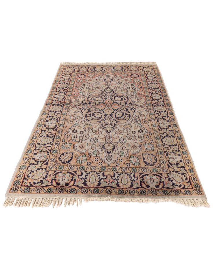 Detail image of  3' x 4' 8  Hand Knotted Kashmir Oriental Wool Rug