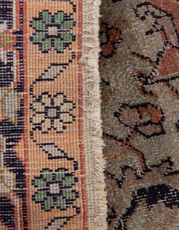 Detail image of  3' x 4' 8  Hand Knotted Kashmir Oriental Wool Rug
