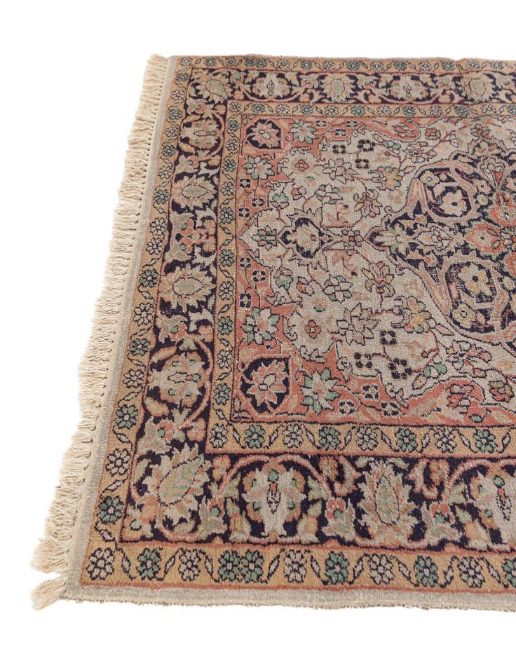 Detail image of  3' x 4' 8  Hand Knotted Kashmir Oriental Wool Rug