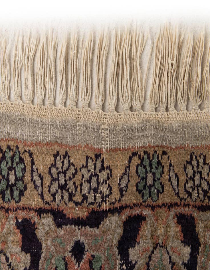 Detail image of  3' x 4' 8  Hand Knotted Kashmir Oriental Wool Rug