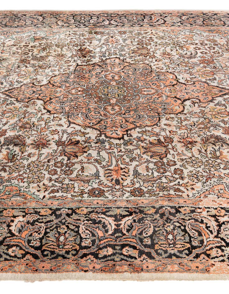 Detail image of  5' 10 x 9' 5  Hand Knotted Kashmir Oriental Rug
